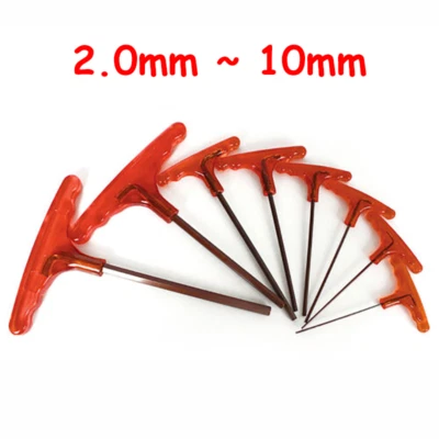 Metric Hex Allen key Wrench T Handle Keys Allen Key Allan T Bar Tool 2.0mm-10mm - Image 1 of 4