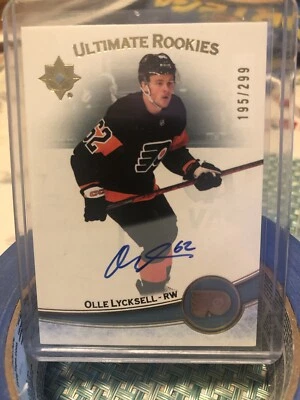 22-23 UPPER DECK ULTIMATE-OLLE LYCKSELL ULTIMATE ROOKIES (AUTO) #195/299 - Image 1 of 2