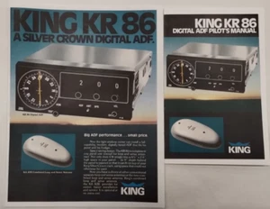 King KR 86 Silver Crown Digital ADF Pilots Guide & Brochure 1981-Reproduction - Bild 1 von 7