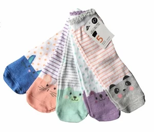 Niñas Desetiquetado M+S Lindas Mascotas 5 prs Calcetines Color Blanco Característica Talla 4-7 Edad 11+ - Imagen 1 de 1