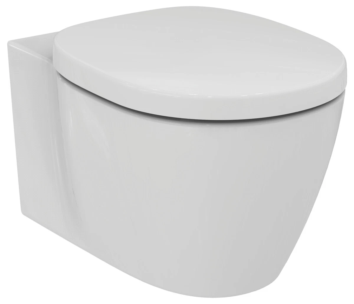 Ideal Standard WC-Sitz Ellisse Piu, Verchromte Scharniere – Hochwertiger Kunstharzsitz Made In Italy
