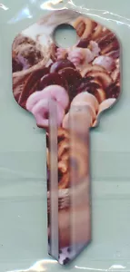 DONUT PRINT KEY BLANKS KW-1 (STYLE 3) - Picture 1 of 1