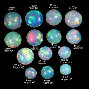 Runde Form natürlicher AAAA Grade Regenbogen Multi Flashy Fire Äthiopischer Opal - Bild 1 von 13