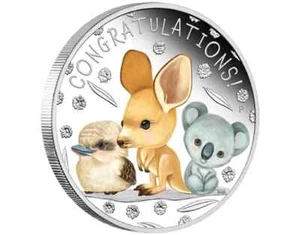 Silbermünze New Born Baby Tierbabys 2023 - Australien - 1/2 Oz PP - Bild 1 von 5