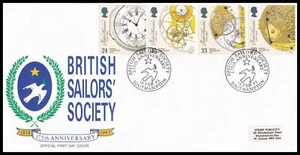 1993 GB Marine Timekeepers British Sailors Society Official FDC Southampton SHS - Picture 1 of 2