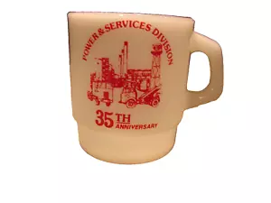 Vintage Anchor Hocking Dupont Advertising Coffee Mug Cup 35th Anniversary Nice!! - Picture 1 of 8