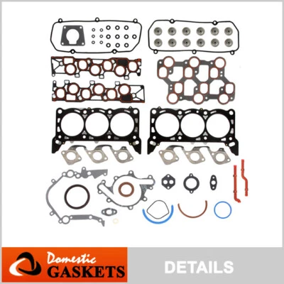 Conjunto completo de junta compatível com 01-04 Ford Mustang 3.8L e 3.9L V6 OHV 12V VIN 4,6 - Imagem 1 de 4
