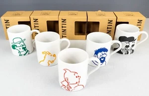 Moulinsart Tintin Calligraphy Character Mug Set x4 2022 BUY INDIVIDUALLY Cup - Foto 1 di 54