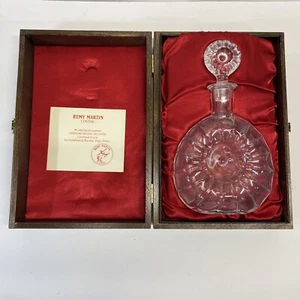 REMY MARTIN Centaure Baccarat Cristal Coñac Decantador Caja de Madera Original *Leer - Imagen 1 de 14