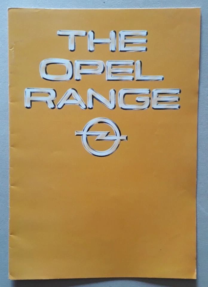 Opel Range Brochure 1980 - Kadett Ascona Manta Rekord Commodore Senator Monza - Image 1 of 4