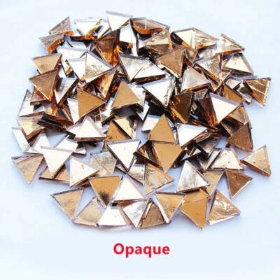 Kit de vitrais 200 g mosaico a granel azulejos formato triângulo faça você mesmo artesanato vaso de flores - Imagem 1 de 4