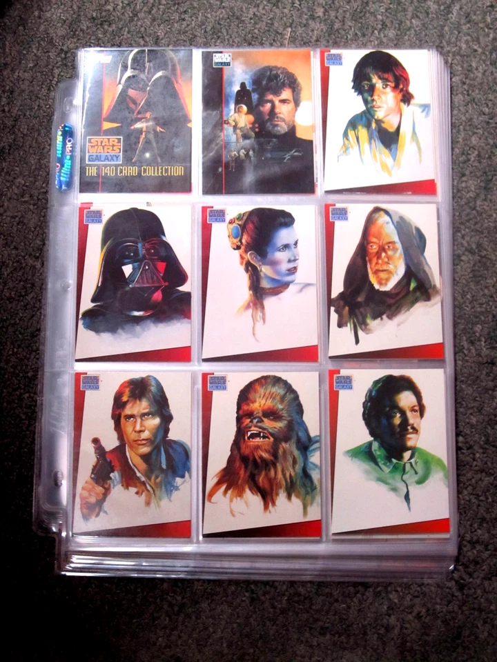 1993 Topps Star Wars Galaxy Complete 140 Series 1 Trading Card Set NM/MINT /PAGE - Image 1 of 1