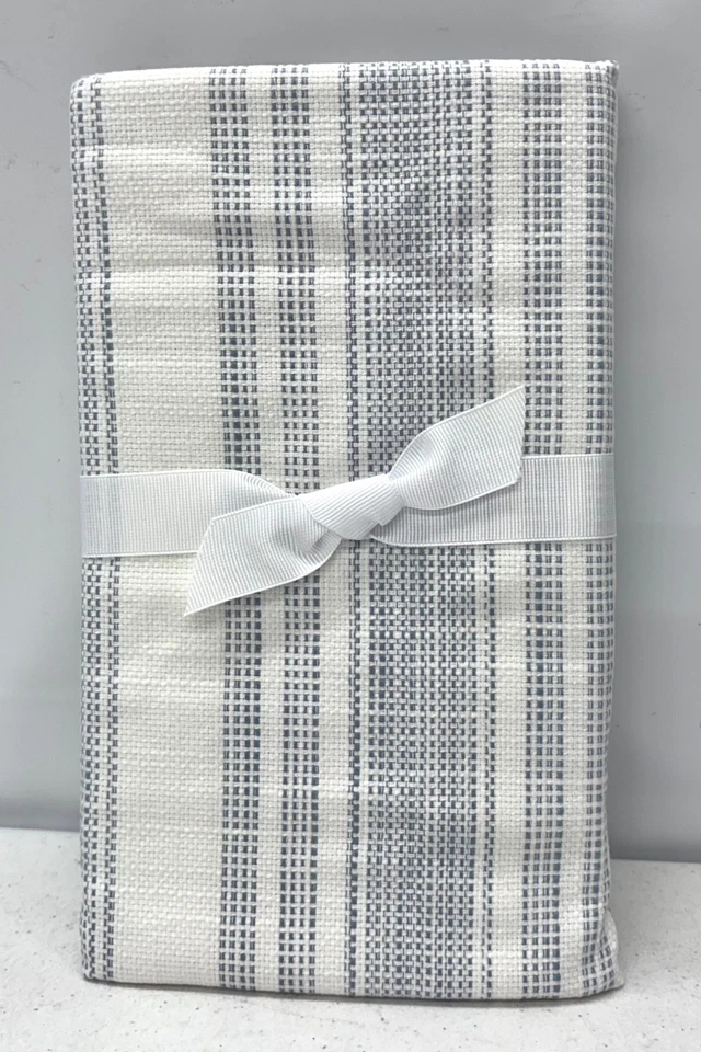 FUNDA Pottery Barn Hawthorn algodón a rayas ~ azul Chambray ~ EURO Foto 1 de 1