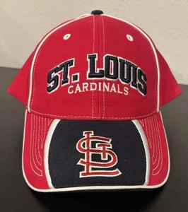 Gorra de béisbol ajustable para hombre de los Cardenales de San Luis con correa trasera roja azul logotipo MLB - Imagen 1 de 6