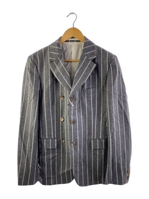 Chaqueta a medida COMME des GARCONS HOMME PLUS M lana GRIS rayas PN J050 Foto 1 de 4