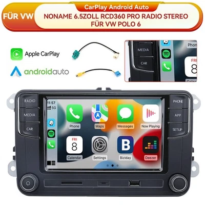 NONAME Carplay Android Auto Autoradio Stereo RCD360 RCD330 187B Für MQB POLO 6C - Bild 1 von 4