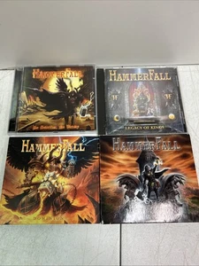 Hammerfall 4 CD Lot! Legacy Of Kings, Built To Last, Dominion, More! - Foto 1 di 2