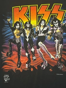 Kiss Destroyer Tour T-Shirt XL Anvil Pre-Shrunk 100% Cotton Black Vintage 1996 - Picture 1 of 8