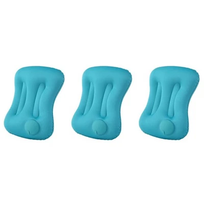  3 Count Kopfkissen Aufblasbar Strand Aufblasbares Camping Reisekissen - Bild 1 von 4