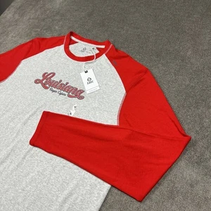 Camiseta Tasc Para Hombres XL Orgánica Bambú Rendimiento Manga Larga Ragin Cajuns Fútbol - Imagen 1 de 9