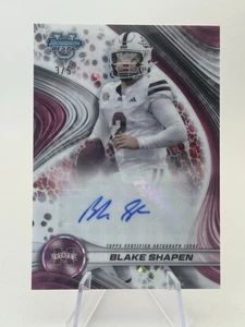 /5 SSP - 2024 Bowman Chrome University U BLAKE SHAPEN Mississippi St Auto White - Bild 1 von 2