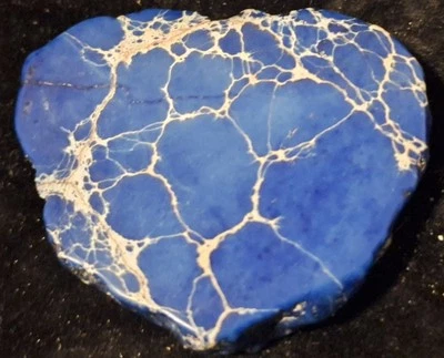Blue Howlite Stone Free-form Slab Palm Stone Reiki 108 Carat Bead - Image 1 of 2