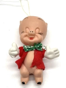 Vintage Porky Pig 1975 WBI Hong Kong 3 1/2" Ornament - Bild 1 von 5