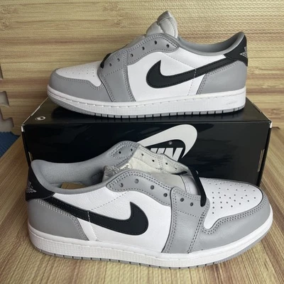 Nike Air Jordan 1 Retro Low OG Barons Wolf Grey White Black CZ0790-110 Men's - Image 1 of 4