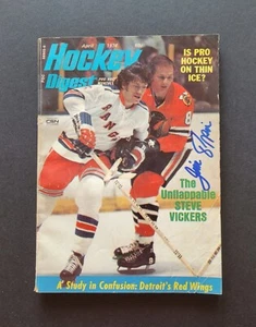 Jim Pappin firmado por los Chicago Blackhawks 1974 Hockey Digest - Fallecido - Imagen 1 de 3