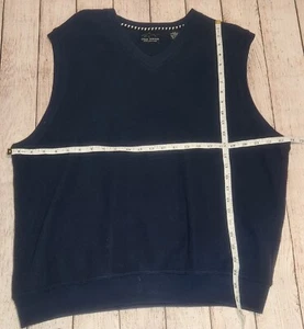 Mens Navy GREG NORMAN GOLF Knit Vest Large - Picture 1 of 3