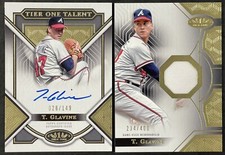 2023 Topps Tier One Talent Auto Tom Glavine 26/149 #T1TA-TG & Relic Card 234/400