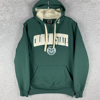 Sudadera con Capucha Colorado State Rams Para Hombre Talla S Verde Cosida Bordada NCAA Fútbol Foto 1 de 4