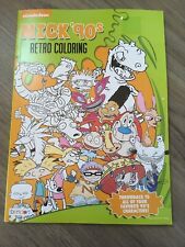 Nick 90s Nickelodeon Retro Coloring Book - Rugrats, Hey Arnold, Ren Stimpy NEW