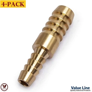 4-PACK! Value Line Brass Hose Mender Splicer Union,3/8x1/4 Barb 122HBL-6-4 - Picture 1 of 4