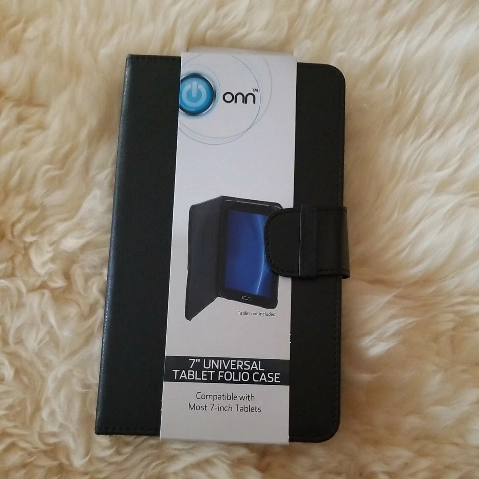 Funda Universal de Cuero Vegano para Tablet Onn Android 7.0" Foto 1 de 4