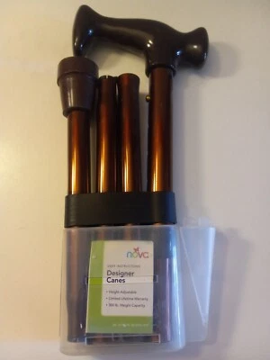 Bastón plegable con mango Nova Derby C3010BR 5'5"-6'2" ajustable 300 lb bronce Foto 1 de 4