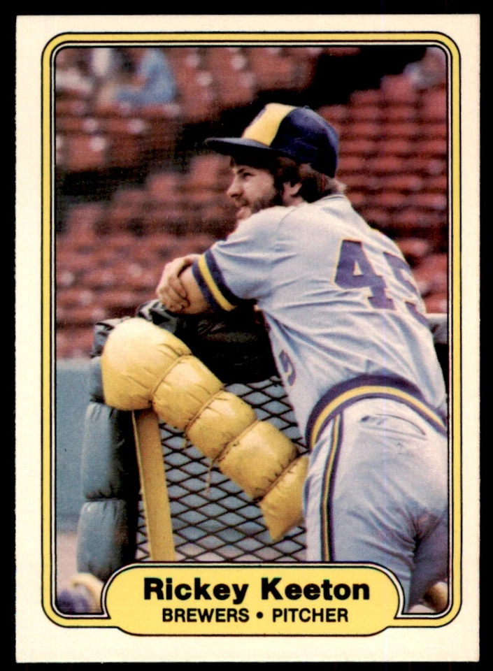 1982 FLEER RICKEY KEETON ROOKIE . MILWAUKEE BREWERS #146 - Image 1 of 2