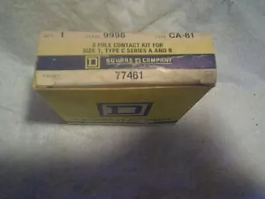KIT CONTATTI QUADRATO D 3 POLI 1967 PER MISURA 1,TIPO C SERIE A e B,CA-81,77461 - Foto 1 di 3