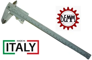 Calibro analogico ventesimale corsoio DEMM 200 mm acciaio inox doppio bloccaggio - Imagen 1 de 9