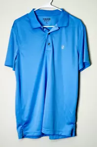 IZOD Golf Herren LIGHTWEIGHT Poloshirt Medium HELLBLAU Kurzarm KNOPFLEISTE - Bild 1 von 12