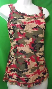 NUEVA CAMISOLA DE ENCAJE CAMUFLAJE FIRMA CLÁSICA HANKY PANKY 3R4254 S - Imagen 1 de 2