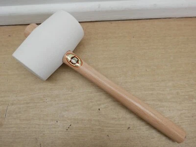 THOR 957w  WHITE RUBBER MALLET WOODEN HANDLE - Image 1 of 3