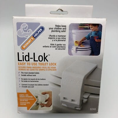 Mommy's Helper Inodoro Tapa Lok - Bloquea Asiento a Tapa para Mantener al Niño Fuera #0240 - ¡NUEVO! Foto 1 de 4