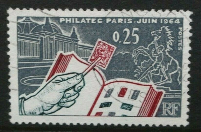 FRANCE 1963 PHILATEC 1964 Philatelic Exhibition Paris. Set of 1 Fine USED SG1629 - Image 1 of 1