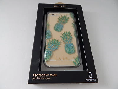 Nicole Miller 透明保护壳 适用于 iPhone 6 iPhone 6S 菠萝/绿色/透明 全新 — 第 1/4 张图片