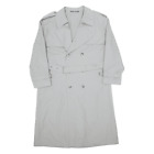Vintage Womens Trench Coat Grey 90s L