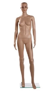  Full Body Female Mannequin Glass Base Retail Clothing Display Chest 33" 5' 9" - Picture 1 of 6
