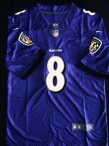 Nike Men's On Field Lamar Jackson #8 Baltimore Ravens Purple Jersey Size Large - Picture 1 of 5