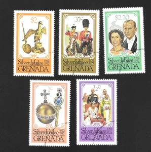 Grenada 788-792 Set   Silver Jubilee  CTO - Picture 1 of 2