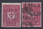 Deutsches Reich 1922, Gewerbeschau München, Mi.Nr.199 + 204, gestempelt